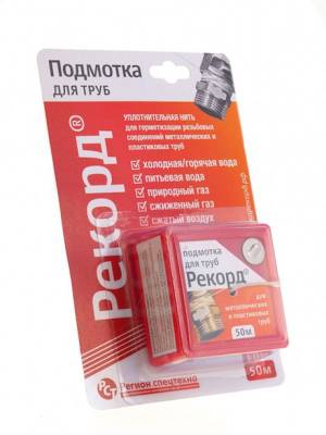 Нить для герметизации резьбы "Рекорд" (50 м)