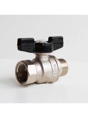 Кран шаровой 3/4" вн/нар ручка бабочка  VRT®														