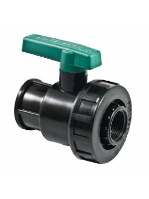 Кран шаровый 1'' г/г ПЭ PN10														