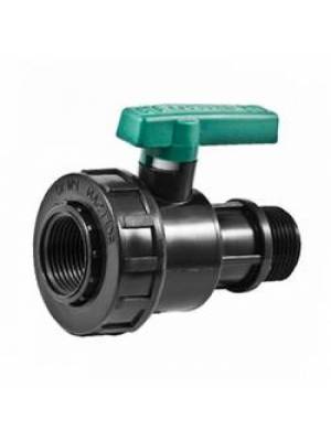 Кран шаровый 1'' г/ш ПЭ PN10														