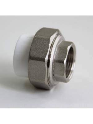 Муфта комб. разъемная, гайка 50х1 1/2" PRO AQUA БЕЛЫЙ