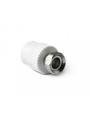 Муфта с накид. гайкой 20х3/4" PRO AQUA БЕЛЫЙ