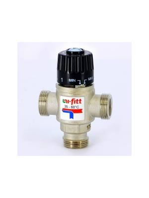 STOUT Термостатический смесит. клапан для отопл. и ГВС 1" HP 20-43 C KV 1.6