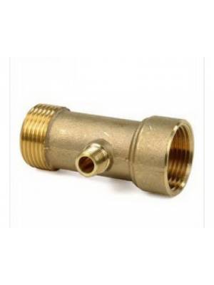 Трехвыводной штуцер 1"*1/4"*1" ш*ш*г (прим-ся для соед-я датчика сухого хода)