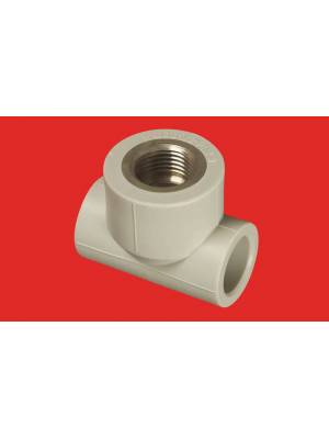 Тройник комб. гайка 20х1/2х20 FV-Plast (Чехия) СЕРЫЙ