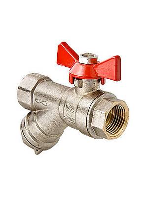 VALTEC Кран шаровый со встроенным фильтром,бабочка 1/2 г/г