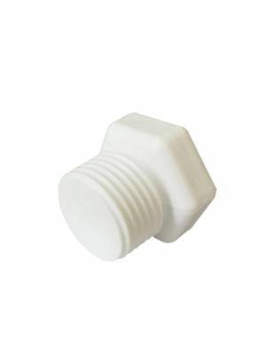 Заглушка резьбовая 1/2'' нар VRT® БЕЛЫЙ (Россия)														