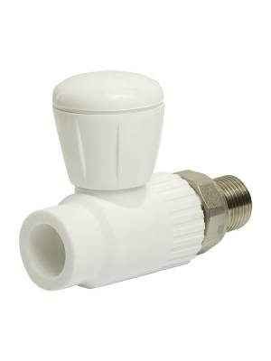 Кран американка шар 25-3/4'' прямой VRT® БЕЛЫЙ (Россия)